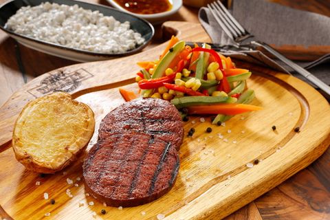 食物，牛排，肉，汤，牛肉，烧烤，吃，菜单