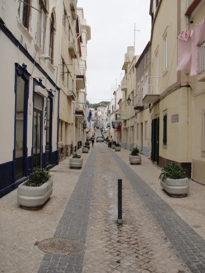 我是纳扎雷，葡萄牙，街道，建筑，城市景观，欧洲，城镇，城市