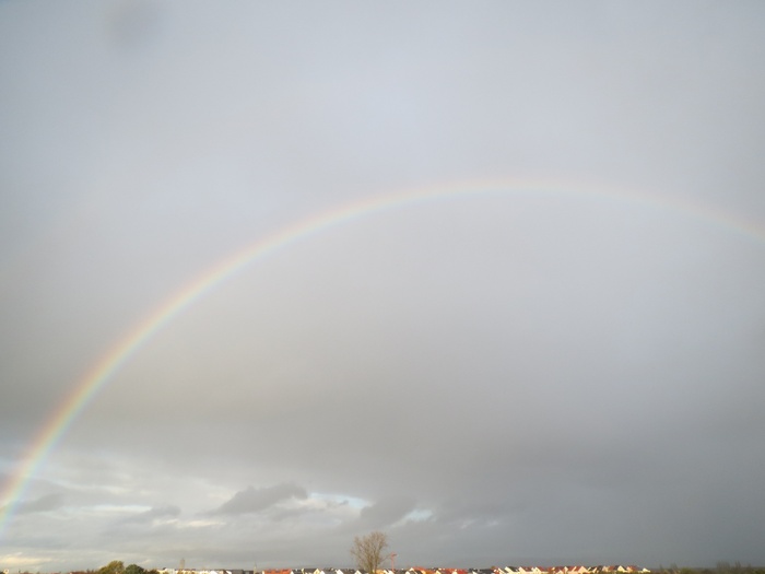 彩虹，彩色，风景，效果，景观，气象，天气，阳光