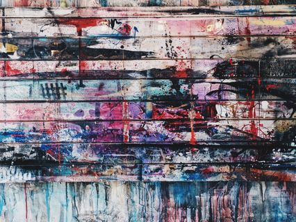 抽象绘画，木材，墙壁，油漆，艺术，设计，背景，抽象