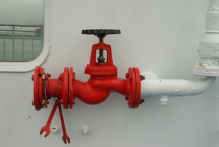 船，靴子，红，白，湖，扳手，水，海