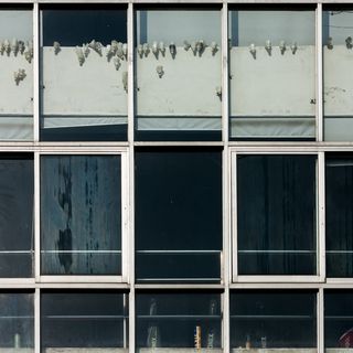 白色木框玻璃窗