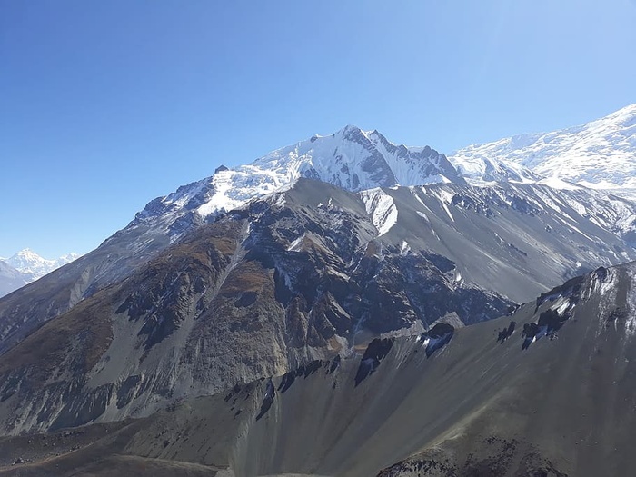 尼泊尔的雪山。