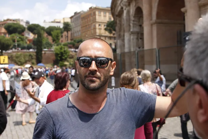 男子, 眼镜, 酷, 城市, 罗马, 旅游, 自信, 英俊