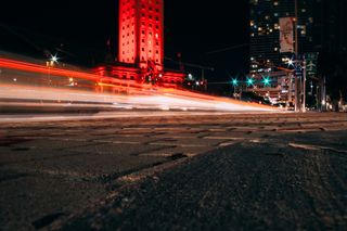 美国巴尔港，巴尔港商店，汽车，红色，迈阿密，夜间摄影，夜间摄影