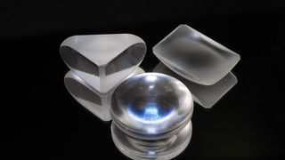 光学元件, 棱镜, 镜头, 黑色背景, 影棚拍摄, 反射, 室内, 闪亮