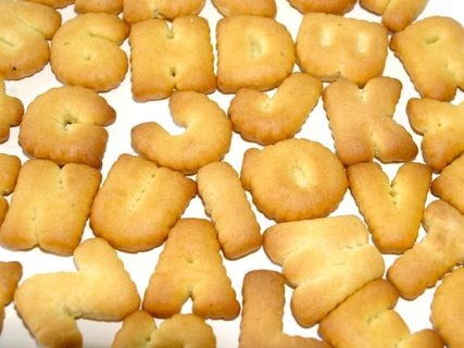 食物，字母表，饼干，字母，字体，烘焙，数字，饼干