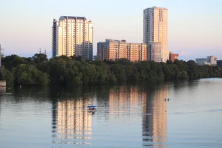 奥斯汀，城市，建筑，天景，摩天大楼，晴朗，日光，白天