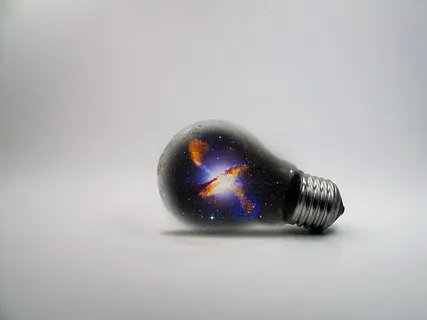 黑色,蓝色,灯泡,灯泡,星系,太空,宇宙,创意 黑色,蓝色,灯泡,灯泡,星系,太空,宇宙,创意