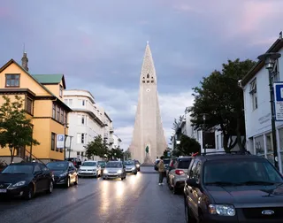 冰岛, Hallgrimskirkja, 雷克雅未克, 教堂, 雷克雅未克, 城市, 汽车, 摩托车