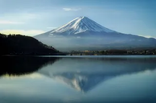 富士山，日本，富士山，山脉，地标，天空，云
