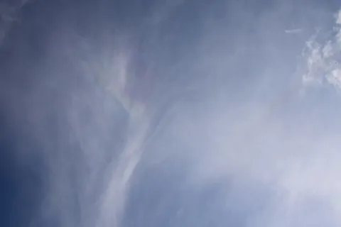 云中的软火彩虹, 罕见, 下午, Cloudscape, 彩虹, 云, Skyscape, 性质