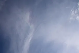 云中的软火彩虹, 罕见, 下午, Cloudscape, 彩虹, 云, Skyscape, 性质