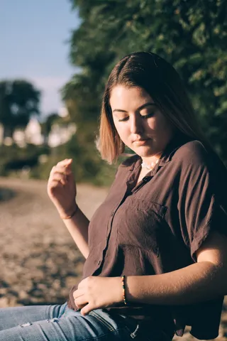 模特，秋天，肖像，服装，时尚，服装，美容，灯光