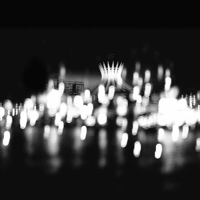 无标题，灯光，黑暗，夜晚，城市，城市，黑白，单色