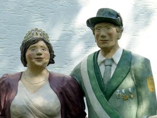 人物，雕塑，雕像，艺术，石头，女人，男人，接触器