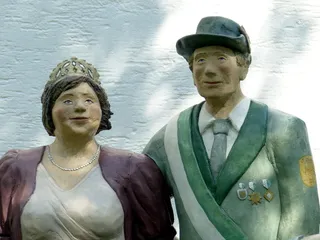 人物，雕塑，雕像，艺术，石头，女人，男人，接触器