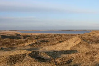 丹麦，峡湾，沙丘，天空，海洋，陆地，风景——自然，水