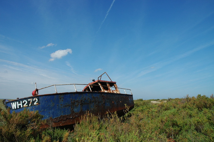 英格兰，海岸，沉船，海洋，船舶，靴子，夏天，渔船