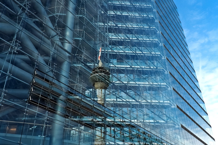 低角度摄影，玻璃建筑，建筑，现代，建筑，摩天大楼，玻璃