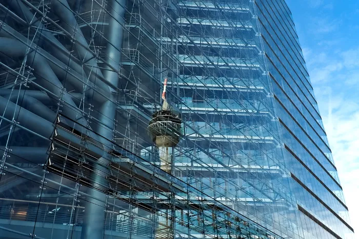 低角度摄影，玻璃建筑，建筑，现代，建筑，摩天大楼，玻璃