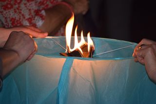 点火, 燃烧器, 火, 热气球, 明亮的气球, 空气, 热空气, 天空