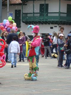 思维, 丑角, 工作, 广场, 星期天, 玻利瓦尔, 一群人, 真实的人