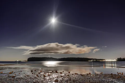 天空, 水, 夜, 自然之美, 云-天空, 自然, 反射, 风景-自然 天空, 水, 夜, 自然之美, 云-天空, 自然, 反射, 风景-自然