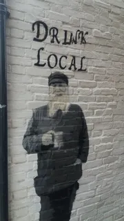 砖，旧，城市道路，啤酒，墙，城市，道路，涂鸦