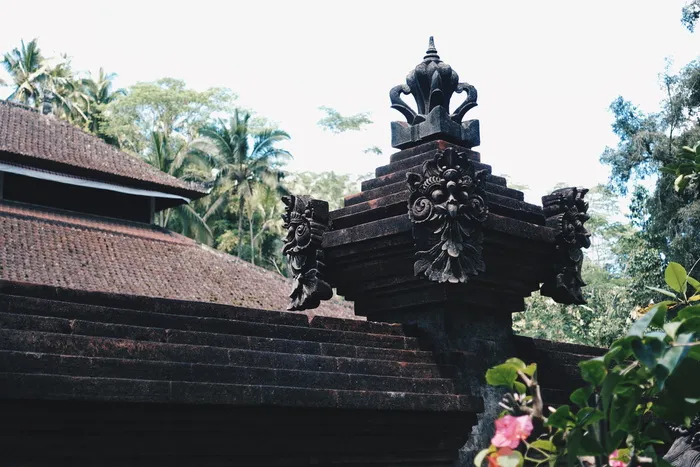 印度尼西亚，巴厘岛，石头，熔岩，熔岩石，熔岩岩石，寺庙，皇冠