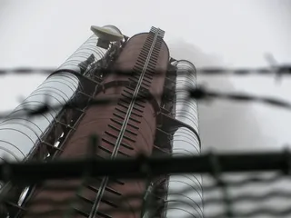 烟囱，烟，雾，蒸汽，烟雾，栅栏，灰色，铁