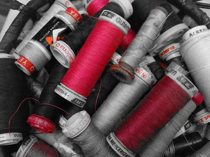 工业，服装，缝纫，全框架，线，静物，背景，线轴