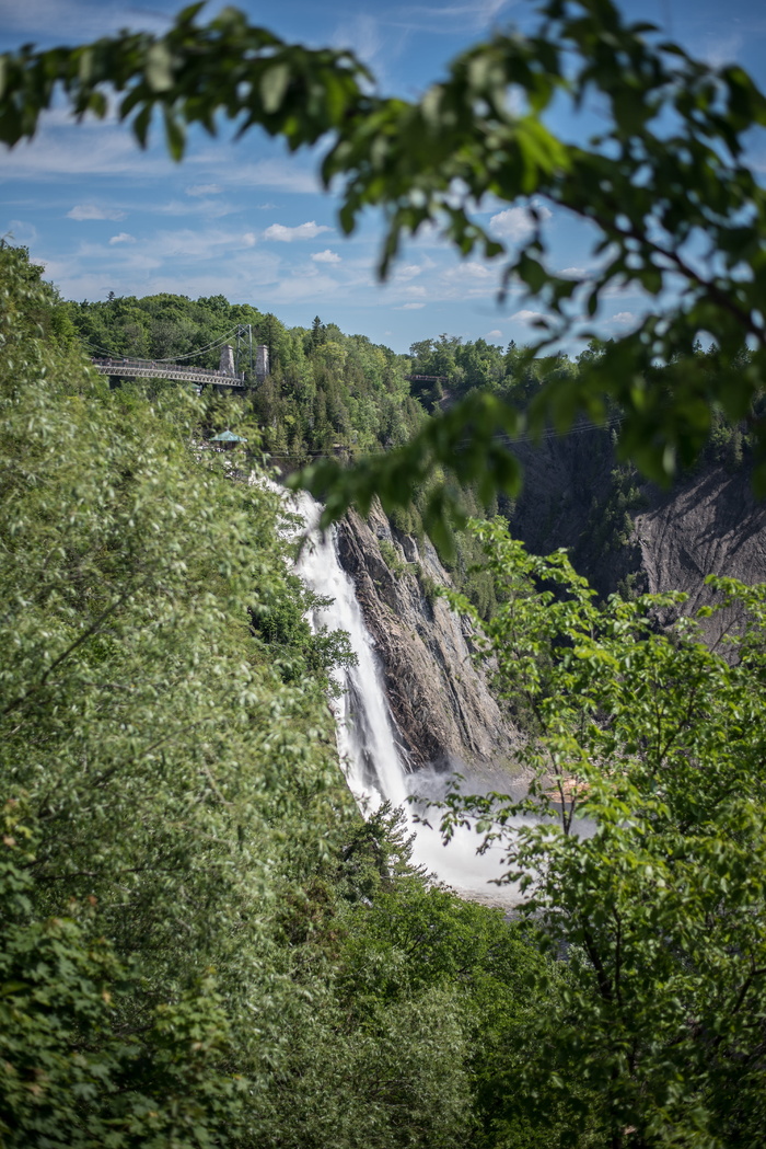 加拿大魁北克市蒙特莫伦西瀑布墙纸瀑布魁北克自然夏季