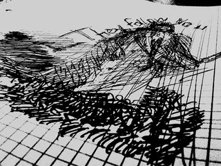 涂鸦，艺术，钢笔，黑，白，没有人，自然，天空