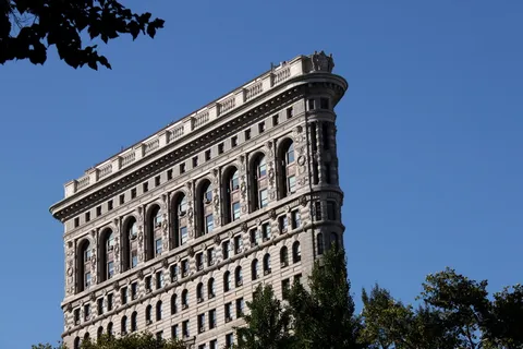 扁平铁建筑,纽约,建筑,高层,著名的地方,天空,树,历史 扁平铁建筑,纽约,建筑,高层,著名的地方,天空,树,历史