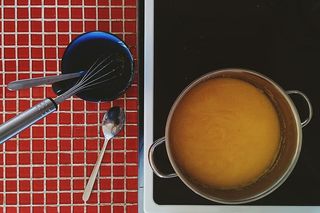 烹饪意大利玉米粥