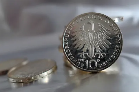 硬币，德国马克，马克，货币，德国，货币，硬币，德国