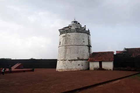 阿瓜达堡,灯塔,葡萄牙堡,17世纪,果阿,阿瓜达,印度,建筑 阿瓜达堡,灯塔,葡萄牙堡,17世纪,果阿,阿瓜达,印度,建筑