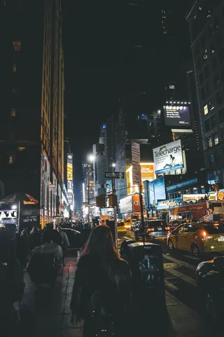 纽约，美国，时代广场，美国，纽约市，大苹果，夜晚