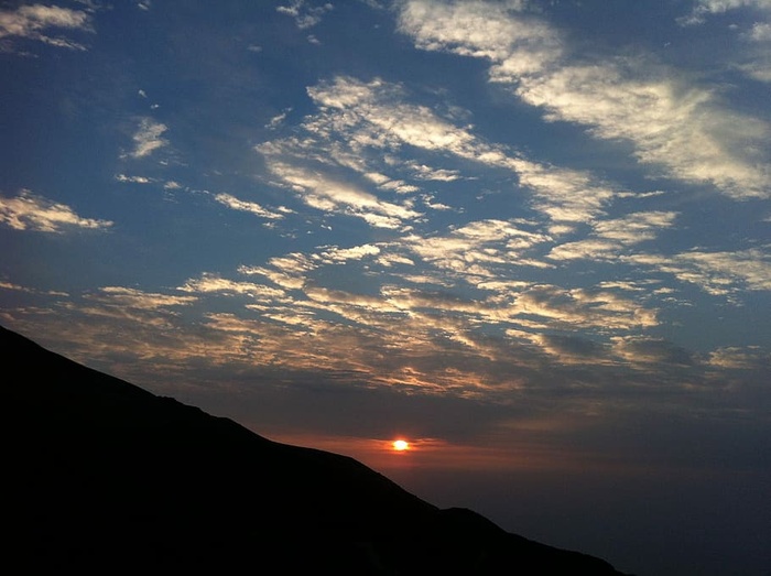 山，云，黎明，风景，风景，日落，云天，天空