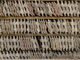 屋顶、楼板、烟囱、调节、成排和构件、库存、全框架、背景