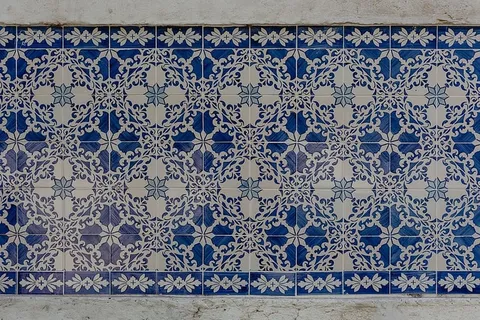 葡萄牙Azulejos,典型釉面瓷砖,葡萄牙里斯本 葡萄牙Azulejos,典型釉面瓷砖,葡萄牙里斯本