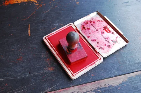 缓冲区，中国，管理，打印，标记，盖章，高角度视图，无人