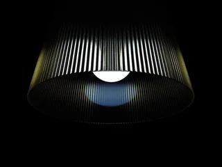 圆形黑棕色吊灯