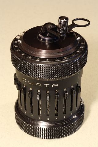 curta，机械，计算器，ii型，精确，手持，列支敦士登，herzstark