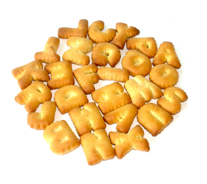 食物，字母表，饼干，字母，字体，烘焙，数字，饼干