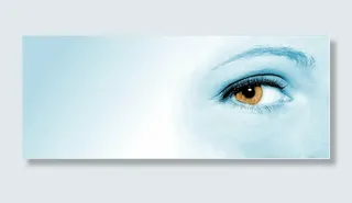 蓝眼睛绘画，眼睛，女人，脸，瞳孔，背景，横幅，焦点