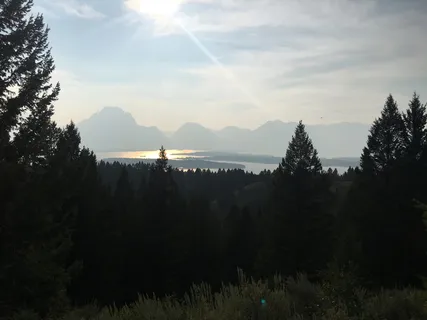 风景摄影，身体，水，白色，蓝色，天空，白天，黄石公园