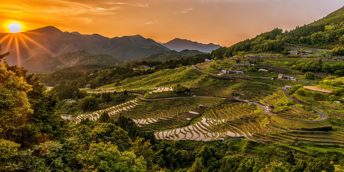 景观、山脉、自然、天空、农业、美丽、乡村、农田
