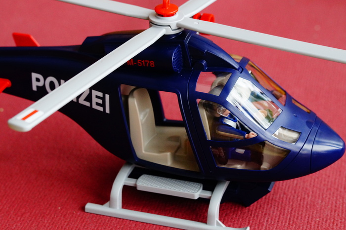 警察，直升机，警察直升机，playmobil，玩具，孩子，孩子，男孩